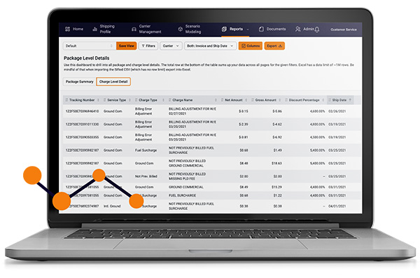 Advanced Reporting and<br />
Shipping Analytics